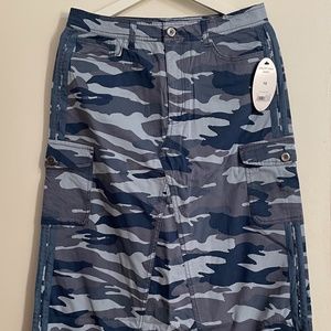 SCOOP Ankle Length Maxi Camo Skirt